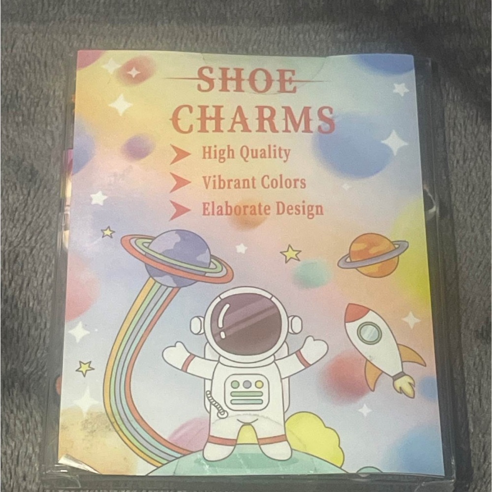 Colorful Space-Themed Shoe Charms